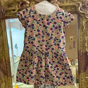 Tea Collection Floral Dress with drop waist and pockets Multicolor